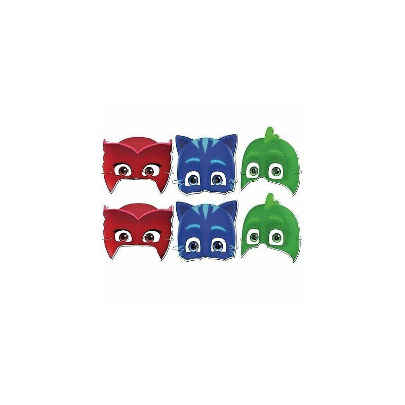 6 Máscaras Pj Masks
