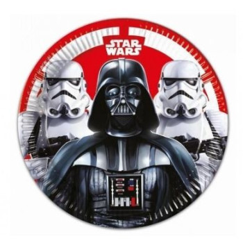 8 Pratos 23 cm Star Wars  Final Battle