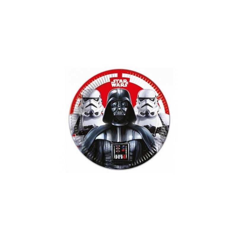8 Pratos 23 cm Star Wars  Final Battle