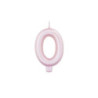 Vela Rosa Pérola nº 0 , 8 cm