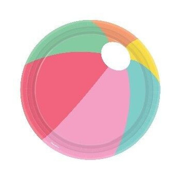 8 Pratos 23cm Just Chillin Beachball