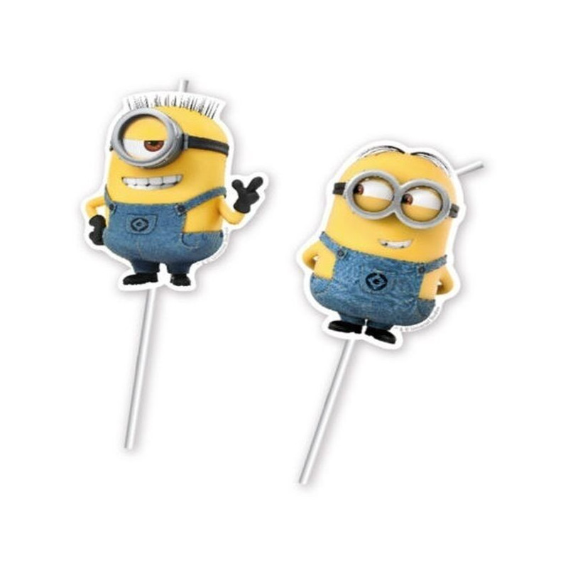 6 palhinhas lovely Minions