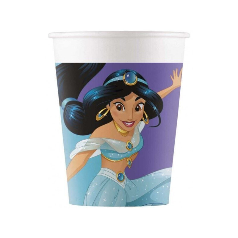 8 copos papel Princesas Dream 200ml