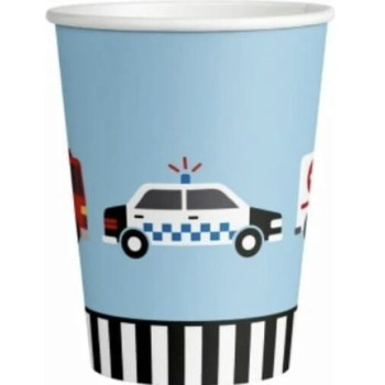 8 copos papel 250 ml On the Road