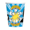 8 copos 250 ml Liga da Justiça