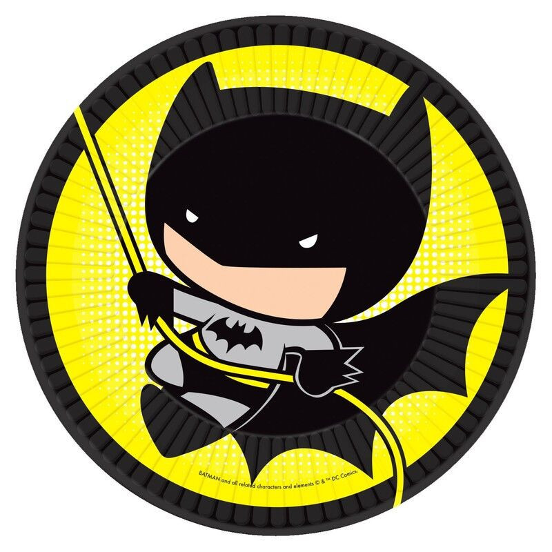 8 pratos 23 cm Batman v Joker