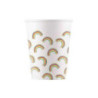 8 copos papel 200 ml - Rainbow
