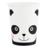 6 copos Panda papel