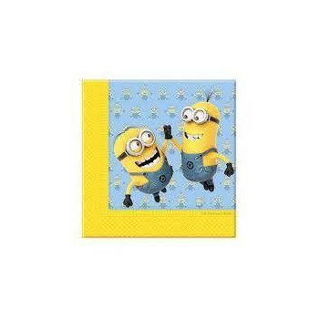 20 guardanapos 33x33cm Minions