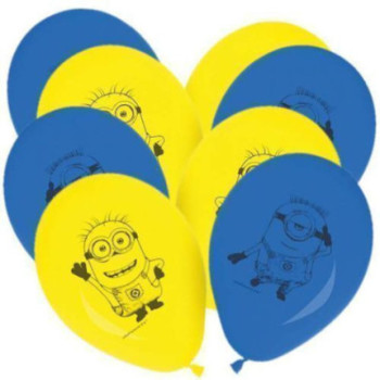 8 Balões latex 11" Minions