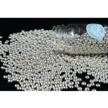 Pérolas Metalizadas Prata 75 gr.