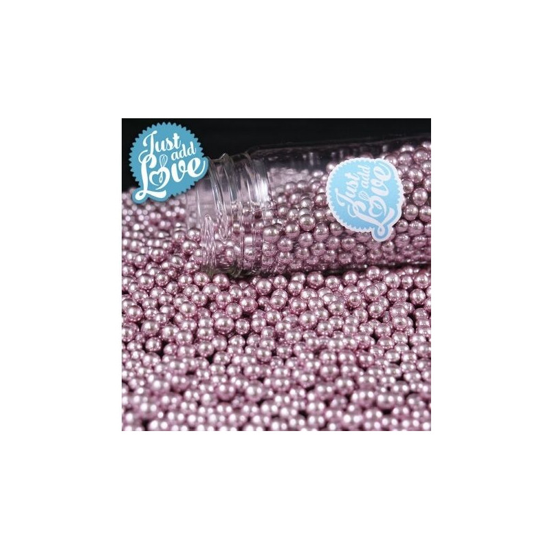 Pérolas Metalizadas Rosa 75 gr.