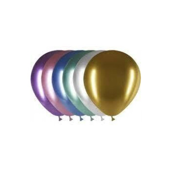 Saco 50 Balões Cor Sortida Brilhante 12", diam 30 cm