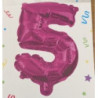 Micro Balão 10 cm - Nº 5- rosa