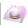 Cobertura para Alimentos 41cm Rosa e Branco KC