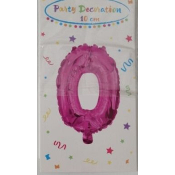 Micro Balão 10 cm - Nº 0 - rosa