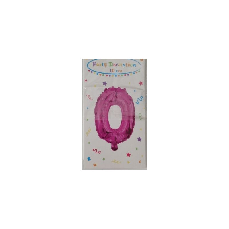 Micro Balão 10 cm - Nº 0 - rosa