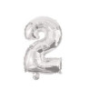 Micro Balão 10 cm - Nº 2 - Prateado