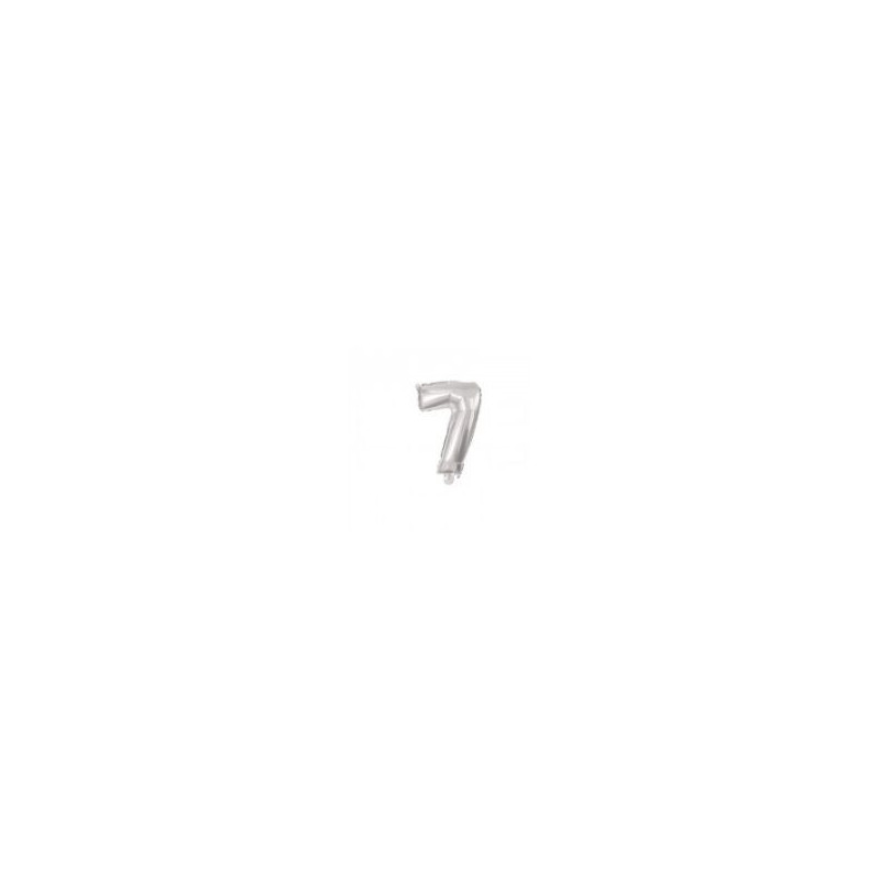Micro Balão 10 cm - Nº 7 - Prateado