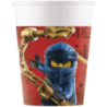 8 copos cartao lego Ninjago