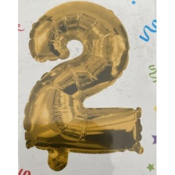 Micro Balão 10 cm - Nº 2 - Dourado