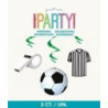 3 3d Soccer Hanging Swirl Decoration 26 polegadas