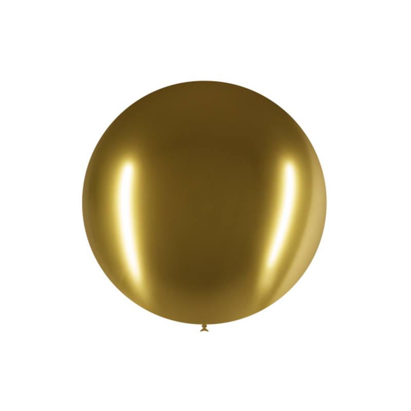 Balão Ouro Brilhante 23", diam 60 cm
