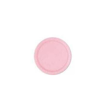8 pratos 17cm rosa claro