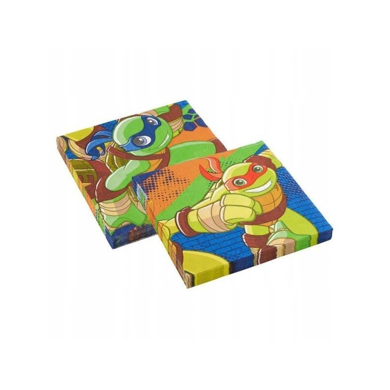 20 guardanapos 33x33cm Half Shell Heroes
