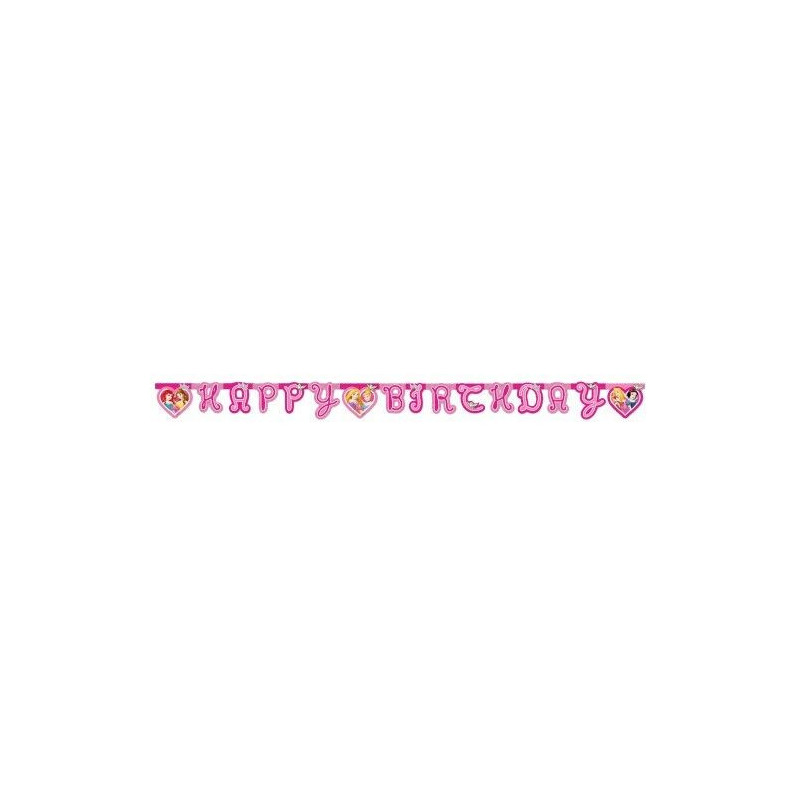 Banner Happy Birthday Princesas 1,75M