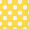 16 guardanapos 33x33cm Amarelos c/ bolas brancas