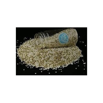 Missanga ouro e branco 75g