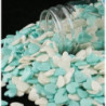 Corações M azul claro e branco 55gr