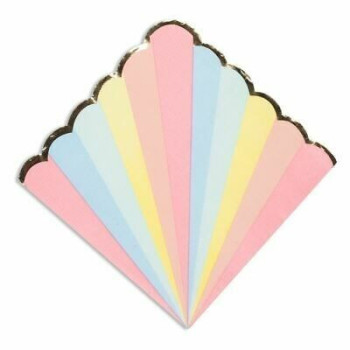 16 guardanapos 33cm 3 folhas candy pastel