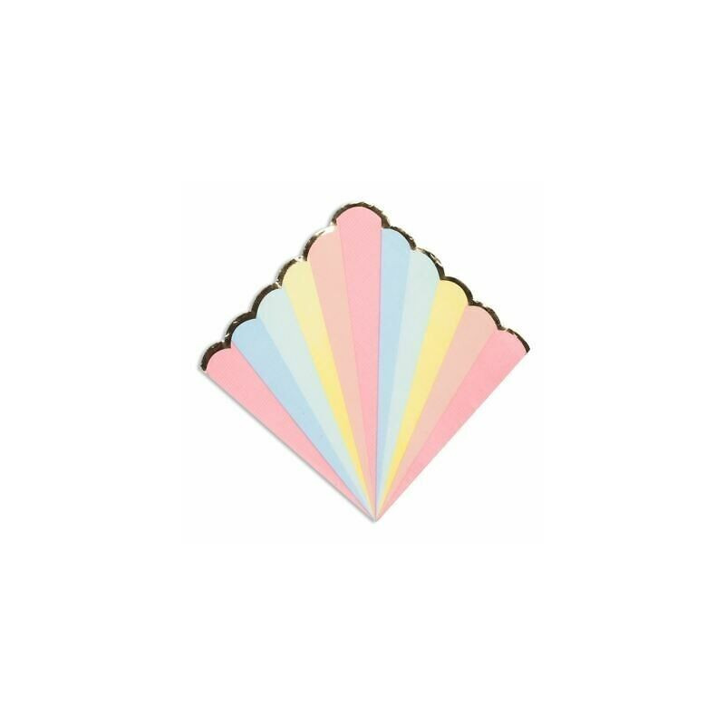 16 guardanapos 33cm 3 folhas candy pastel