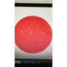 4 individuais glitter vermelho 33cm