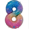 Balão nº8 rainbow