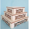 Tabuleiro ou base para doces estilo provençal 20x20cm