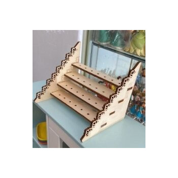 Suporte trabalhado para chupas com 4 bases 21x16cm