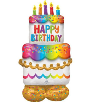 Balão Airloons Birthday Cake 134cm