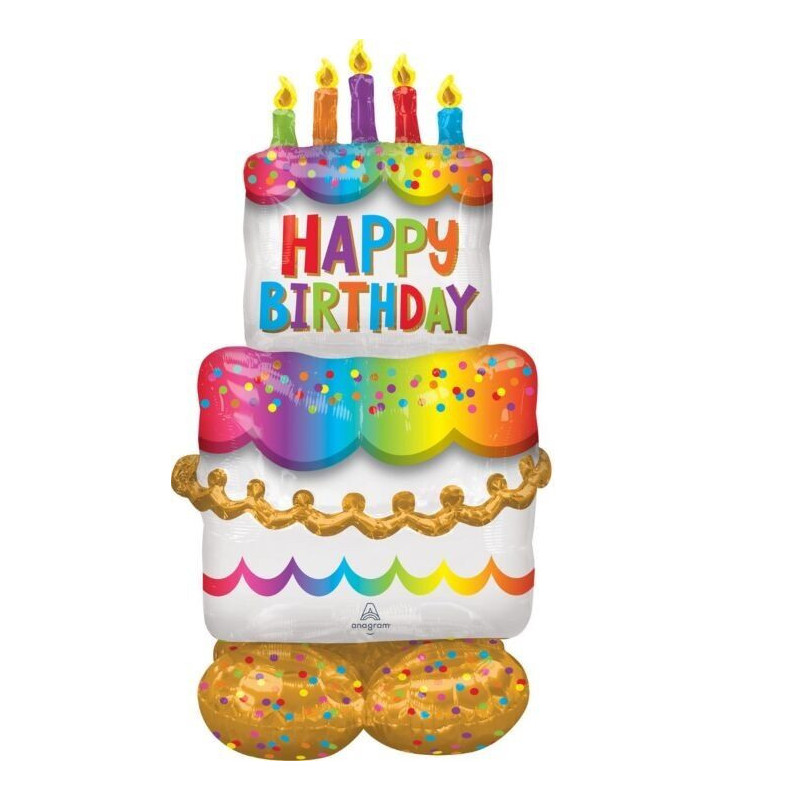 Balão Airloons Birthday Cake 134cm