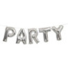 1 14" silver party foil letter balloon