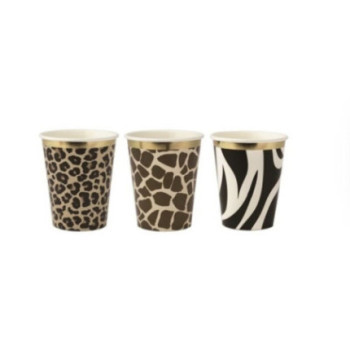 9 copos 255 ml sortidos safari