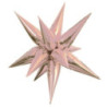 Rose Gold 3D star foil ballon lrg
