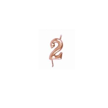 vela nº2 - 6cm rose gold