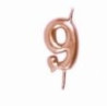 vela nº9 -6cm rose gold