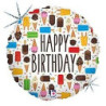 Balão Happy Birthday Gelado 91cm