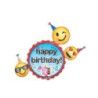 Balão Happy Birthday Emotion SuperShape