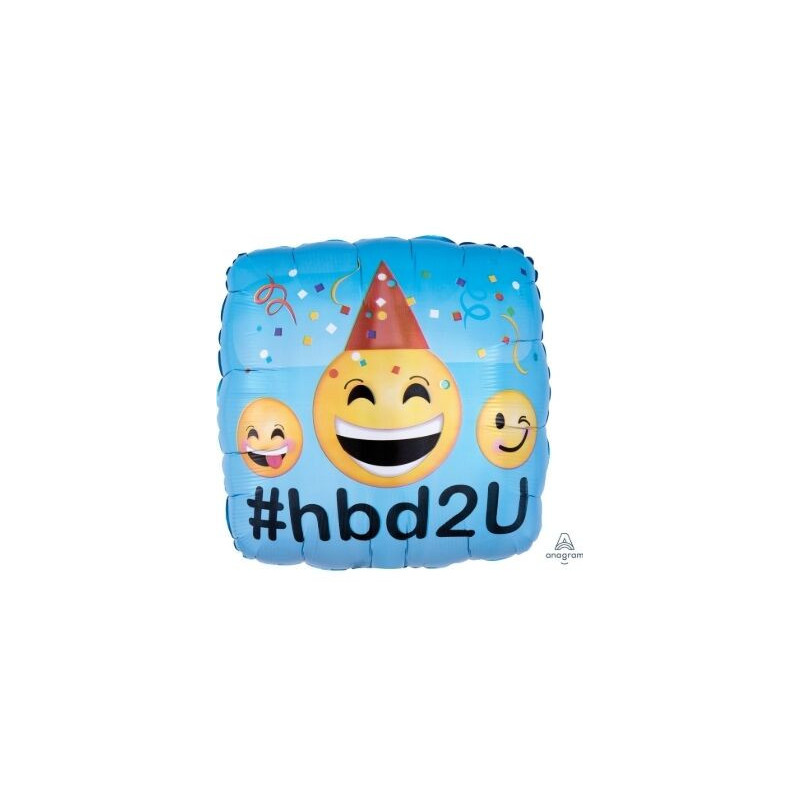 Balão Foil Emotion HBD2U 43cm
