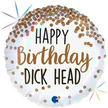Balão Birthday Dick Head 46cm